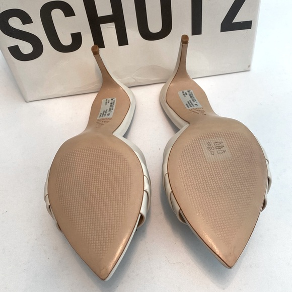SCHUTZ • “Meisho” in Pearl Color Heel Mules - Picture 9 of 15